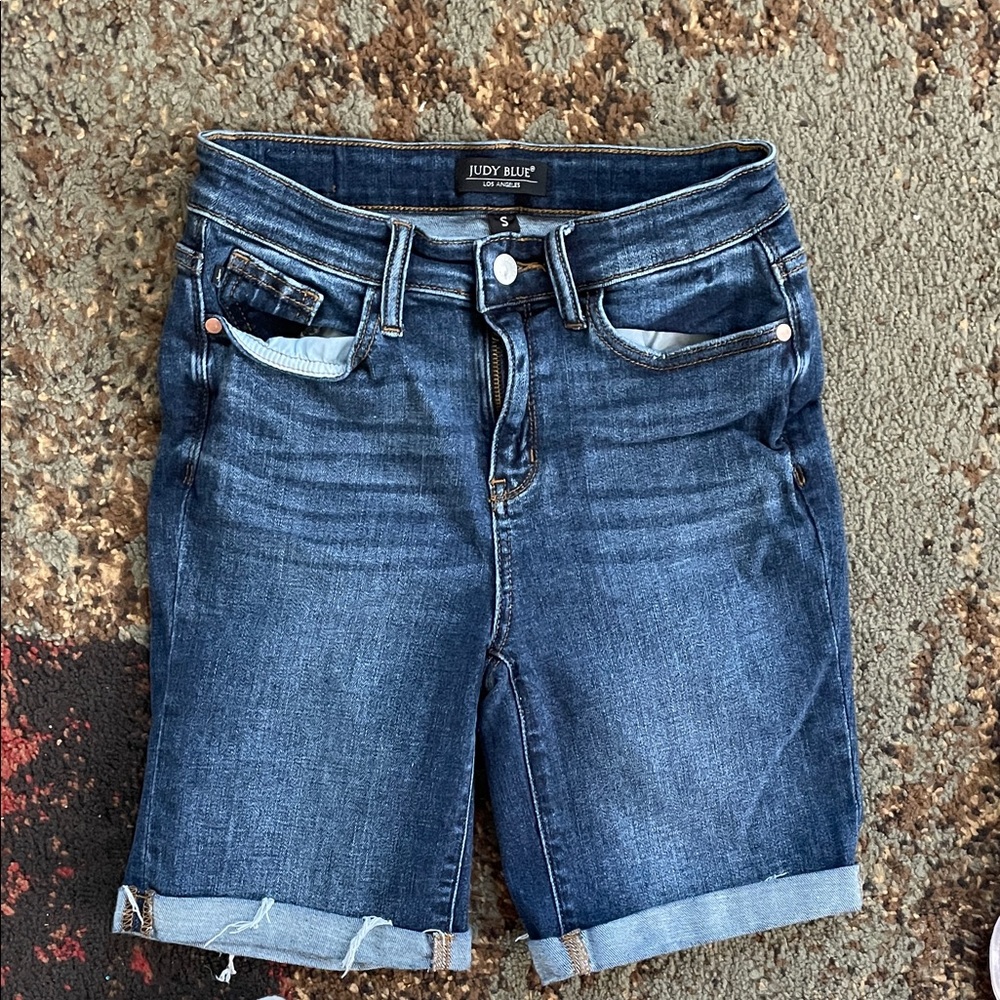 Judy Blue Rolled Cuff Denim Shorts